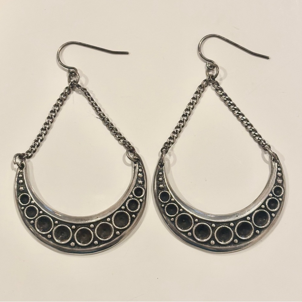 🌙Sterling Silver Crescent Moon Earrings 🌙